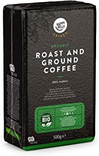 Marchio Amazon - Happy Belly Select Caffe biologico torrefatto e macinato - 4x500g