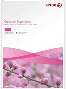 Xerox 003R97682 - Carta laser a colori Premium, Colotech con super lucido, formato DIN A4, 210 g-ma2, 125 fogli, colore: Bianco