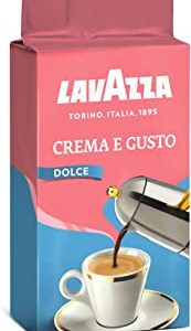 Lavazza Caffe Macinato Crema e Gusto Dolce - 5 confezioni da 500 grammi [2.5 Kg]