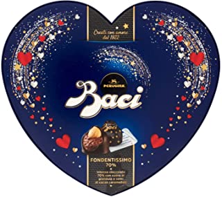 NESTLE' PERUGINA - IDEA REGALO - SCATOLA CUORE BACI FONDENTISSIMO 70% - 100 GR