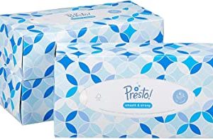 Marchio Amazon - Presto! Fazzoletti a 4 veli - Confezione da 12 (12 x 100 Fazzoletti)