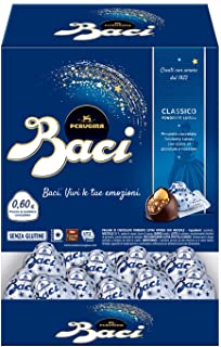 Baci Perugina Classico Cioccolatini Fondenti Ripieni Al Gianduia e Nocciola Intera Scatola 192 Cioccolatini - 2,4Kg