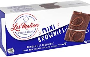 Les Malices - Mini Brownies 8 confezioni da 8 torte (1920 gr) formato famiglia - fatti in Francia