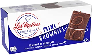 Les Malices - Mini Brownies 8 confezioni da 8 torte (1920 gr) formato famiglia - fatti in Francia