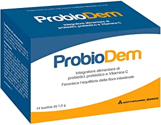 PROBIODEM 14 bustine - INTEGRATORE DI PRO E PREBIOTICI E VITAMINA C