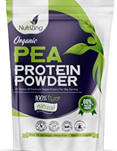 Proteine di Pisello Organica in Polvere - Certificato Vegane - Proteine Isolate Vegetali - Senza Soia & Glutine - Astuccio da 1k