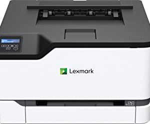 Lexmark C3224DW - Laser a colori (WLAN, LAN, fino a 22 ppm, stampa fronte-retro, colore: Nero-Grigio