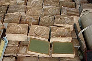 5 PEZZI SAPONE DI ALEPPO ORIGINALE DA 200 GR. AL 60% DI OLIO DI OLIVA E 40%DI OLIO DI ALLORO TOTALE 1 KG DI PRODOTTO