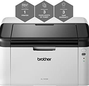 Brother HL-1210W All in Box - Stampante laser monocromatico, 32 MB, WiFi, 5 toner, USB 2.0 Hi-Speed, HQ1200, 2.400 x 600 dpi, 60