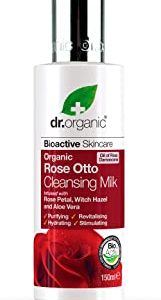 Dr.Organic Rose Otto Latte detergente organico per viso, 150 ml