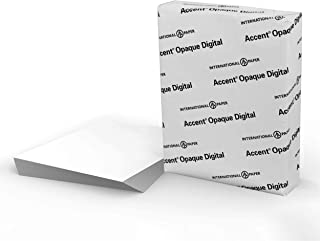 Accent opaco bianco liscio, 100 lb, lettera, 8,5 x 11, 97 luminoso, 250 fogli - 1 risma, prodotto negli Stati Uniti