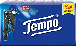 Tempo Fazzoletti Tascabili - 4 veli - 56 pacchetti da 9 fazzoletti