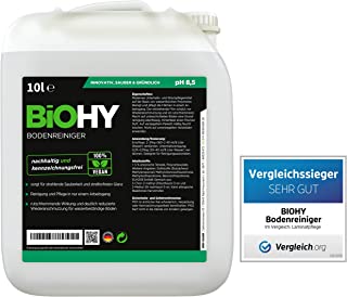 BiOHY Detersivo per pavimenti (Lattina da 10 litri) | Concentrato per tutte le apparecchiature di pulizia e tutti i pavimenti du