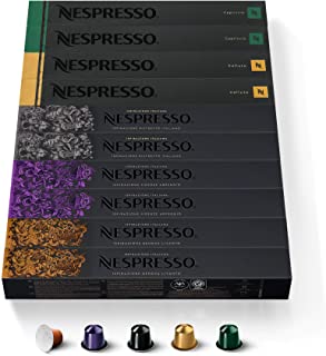 NESPRESSO CAPSULE ORIGINALI - Selezione Balanced,100 capsule di caffe Linea Original, Riciclabili
