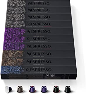 NESPRESSO CAPSULE ORIGINALI - Selezione Intense con Caffe Decaffeinato,100 capsule di caffe Linea Original, Riciclabili