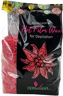 500g Dermawax Film Wax Rosa- Cera trasparente- ceretta senza strisce- depilazione ceretta per tutto il corpo- Ceretta brasiliana