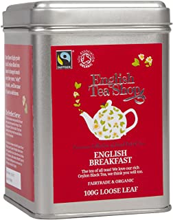 English Tea Shop English Breakfast Fairtrade and Organic Loose Tea 100 g