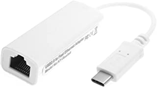 JSER Adattatore di rete Ethernet da USB-C Tipo C USB 3.1 maschio a 100 m per Apple Macbook e PC portatile