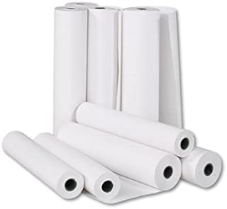 6 ROTOLI CARTA PLOTTER 42cm X 50mt CAD BIANCO 90gr STAMPA PROFESSIONALE PROGETTI