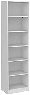 13Casa June B02 Libreria, 53.8 x 35 x 200 H Cm, Bianco, Melamina