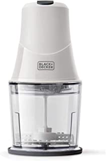 BLACK+DECKER - BXCH260E Mini Tritatutto 260W. Ciotola da 500 ml. con Coperchio. 2 modalità di utilizzo: mescolare e tagliare.