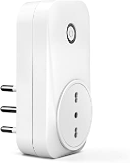meross Presa Intelligente Wifi Italiana (Type L) Smart Plug Spina Energy Monitor 16A 3680W, Funzione Timer Compatibile con SmartThings, Amazon Alexa,
