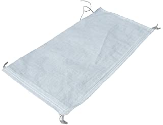 Noor - Sacchi in tessuto polipropilene per sabbia, con protezione UV, riutilizzabile, 20 kg, 40 x 60 cm, 10 pezzi