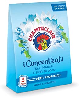 CHANTECLAIR Sacchetti Profumati I Concentrati Sali Marini E Fior Di Loto - 1 Confezione Da 3 Pezzi, color Sali Marini E Fior Di Loto