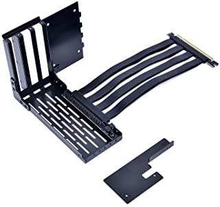 LIAN LI LAN2-1X Premium PCI-E x16 3.0 Nero Extender Riser Cable 200mm e Staffa Covert per LANCOOL II/LANCOOL 2 NON compatibile con RTX 3080/3090 e PCI