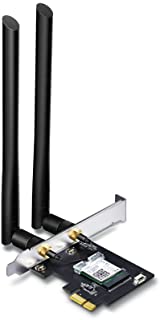 TP-Link: Scheda di rete Wi-Fi con Bluetooth 4.2, AC1200 5G + 2.4G Wi-Fi Gigabit scheda PC WiFi, chipset Inter AC7265 con 2 antenne rimovibili ad alto