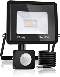 Blivrig Faro LED Esterno con Sensore 10W 1000LM Faretto LED da Esterno  Bianco Caldo(3000K) faretto led IP66 Impermeabile faretto - Prodotti Plus