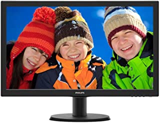 Philips 243V5QHABA Monitor 24" LED MVA Full HD, 1920 x 1080, HDMI, DVI, VGA, Attacco VESA, Nero