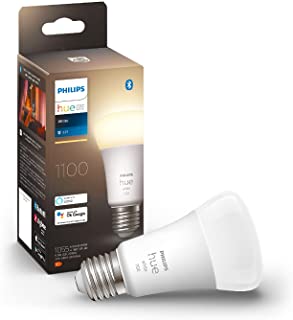 Philips Hue White Lampadina LED Smart, con Bluetooth, E27, 9.5W, Dimmerabile, 1100 Lumen, 1 Pezzo