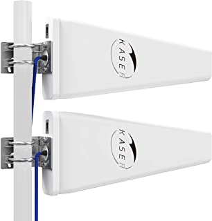 KASER Antenna LPDA 5G 4G LTE Esterno Mimo Logaritmica 698-2700 | 3300-3800 MHz Guadagno fino 12 dBi compatibile per Router 5G 4G Uscita N-SMA con Adat