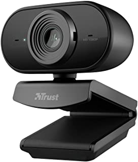 Trust Tolar Full HD 1080p Webcam PC con Microfono, 2 Microfoni Integrati, Fuoco Fisso, 30 FPS, Riduzione del Rumore, USB Plug & Play, per PC/Laptop/Ma