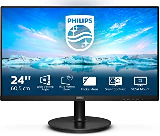 Philips 241V8LA - Monitor FHD da 24 pollici, AdaptiveSync (1920 x 1080, 75 Hz, VGA, HDMI), colore: Nero