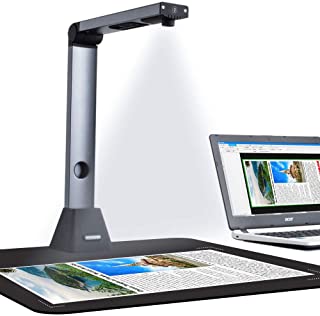 Bamboosang Document Camera X3, Scanner per Documenti, Scanner Portatile ad Alta Definizione, Formato Scanner A3, OCR Multilingua, Riconoscimento Ingle