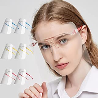 Visiera Protettivo per Adulti e Studenti, Face_Shield con 12 schermi antiappannamento sostituibili e pulibili e 6 occhiali riutilizzabili (A) (b) (B)