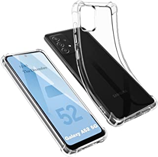 AURSTORE Cover per Samsung Galaxy A52 4G / 5G, Custodia Samsung A52s in Silicone TPU Trasparente [Bumper con Angoli Rinforzati], Chiara Protezione Dag