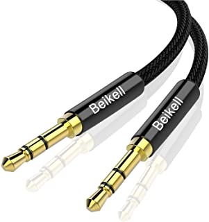 Beikell Cavo Aux, Cavo Jack in Nylon 1.2m/3.94ft 3.5mm Cavo Audio Jack Ausiliario Premium a Treccia Intrecciata, Compatibile per