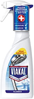 Viakal Anticalcare, Detersivo Spray, 1 bottiglia da 500 ml, Classico, Rimuove Sporco e Batteri, Azione Totale Sul Calcare, Brillantezza Duratura, Adat