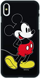 ERT - Custodia per iPhone X-XS, motivo: Topolino, colore: Nero