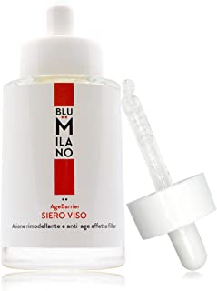 BluMilano - Siero Viso Antirughe all&nr.x27,Acido Ialuronico Puro e Collagene, 99.7% Origine Naturale, con Triplo Peso Molecolar