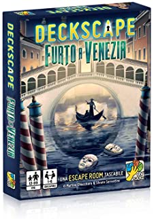 dV Giochi- Deckscape-Furto a Venezia-Una Escape Room Tascabile-Edizione Italiana, Multicolore, DVG4479