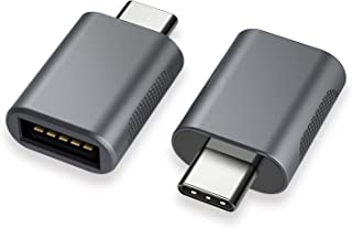 nonda Adattatore da USB C a USB 3.0 (2 Pezzi),Adattatore OTG da Thunderbolt 3 a USB Femmina per MacBook Pro 2021, MacBook Air 20