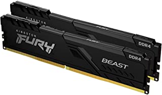 Kingston FURY Beast 16GB (2x8GB) 2666MHz DDR4 CL16 Memoria Gaming Kit per Computer Fissi Kit da 2 KF426C16BBK2/16