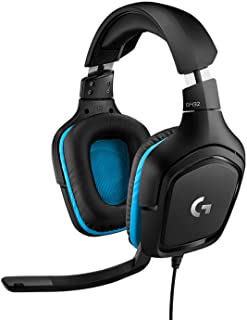 Logitech G432 Cuffie Gaming Cablate, Audio Surround 7.1, Cuffie DTS: x 2.0, Driver Audio 50 mm, ?Jack Audio USB 3.5 mm, Microfono Flip-to-Mute, Legger