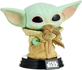 Funko- Pop Star Wars:The Mandalorian-The Child w/Frog Figura da Collezione, Multicolore, 49932