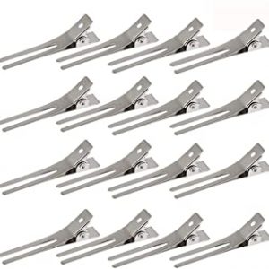 40Pcs Anatra Bill Clips Clip, Becchi per Capelli Fermagli, Metallo Alligator Dei Capelli Clip, per donne e ragazze, per parrucchiere, argento.