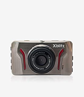 Xblitz Ghost, telecamera per auto, 1920 x 1080p, Wide Dynamic Range, solida presa automatica, sensore G, sensore di movimento, dash cam, nero/oro